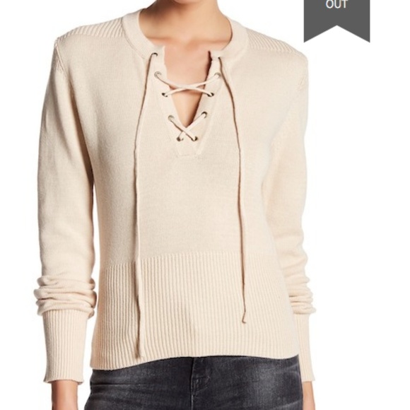 Honey Punch Sweaters - Honey Punch Lace-Up Sweater